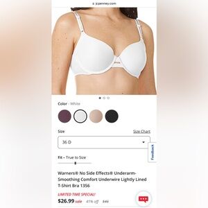 🚫SOLD🚫 Warner’s and NoBo 36D bra set